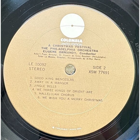 A Christmas Festival Holiday LP The Philadelphia Orchestra Eugene Ormandy 60s - Picture 5 of 6